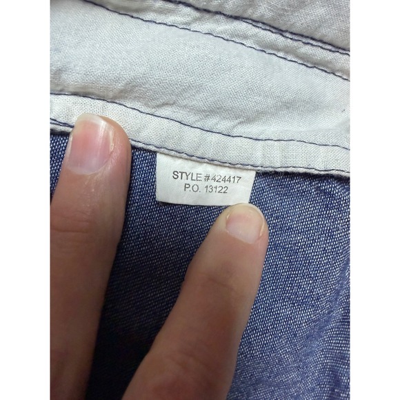 Womens Denim Paisley Vest XL Button Front Boho Casual Outerwear - Picture 3 of 6